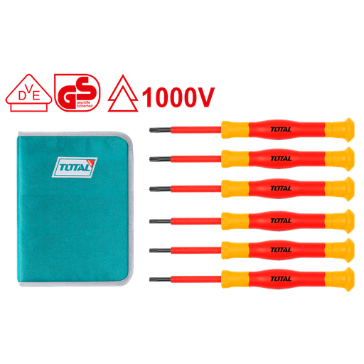 [THKIPSD0601] 6PCS Insulated precision screwdriver set (VDE Certified)