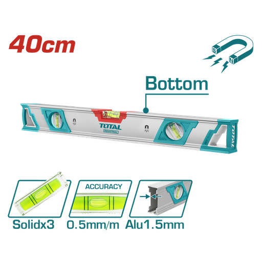 [TMT24086M] 16" Spirit level with powerful magnets