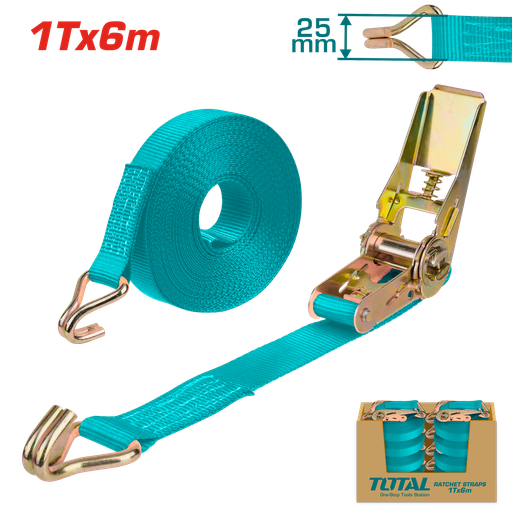 [THTRS1061] 20'X1"X2000LB Ratchet Tie-Down Strap