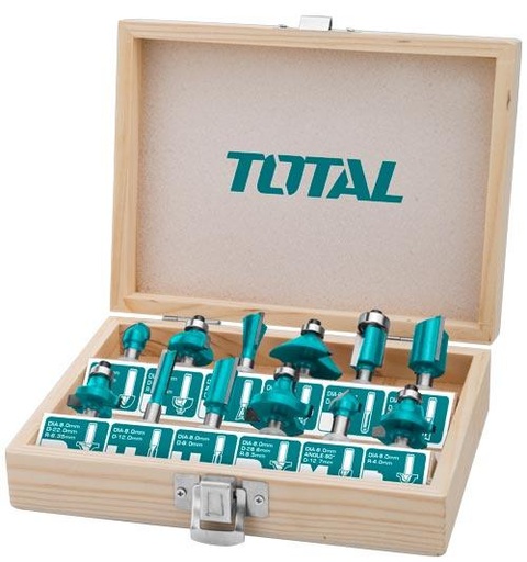 [TACSR0102121] 12pcs Router bits set(1/2")