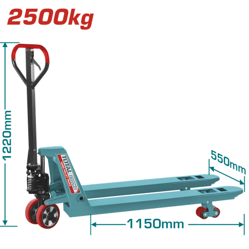 [THT301251] 2.5Ton 22"X46" Hand pallet truck W/PU wheels