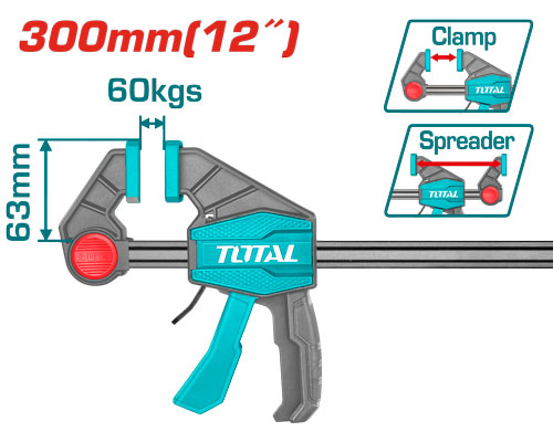 [THT1340602] 12" Quick bar clamp