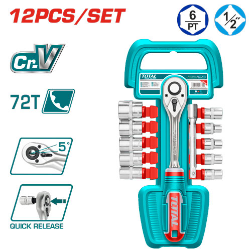 [THT141121] 12Pcs 1/2" socket set