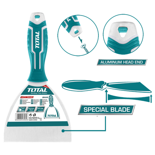 [THT6831256] 5" Stainless Steel Putty Knife with Aluminum Head