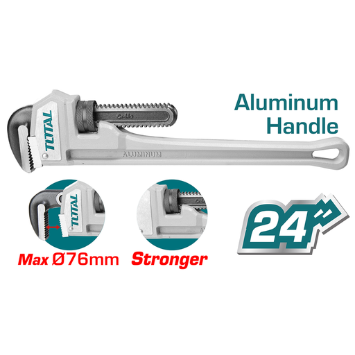 [THTAL17246] 24" clé à griffe manche aluminium