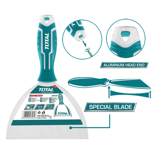 [THT6831506] 6" Stainless Steel Putty Knife with Aluminum Head