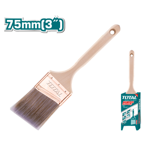 [THT848036] 3.0" pinceau à rechampir (angle) (manche en bois)