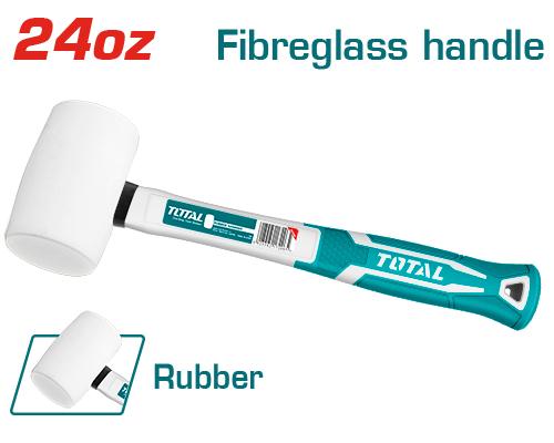 [THT762436] 24Oz White Rubber Mallet