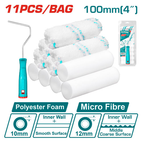 [THT81121001] 4" brosse cylindrique 12 in 1 set