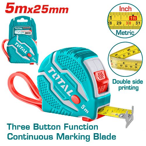 [TMT126052] 16'x1" Steel measuring tape(Rubber Cover)