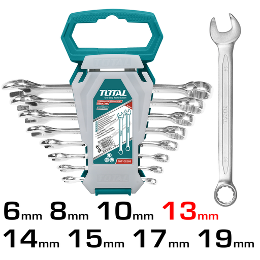 [THT102286-I] 8Pcs (6-19MM)  combination spanner set
