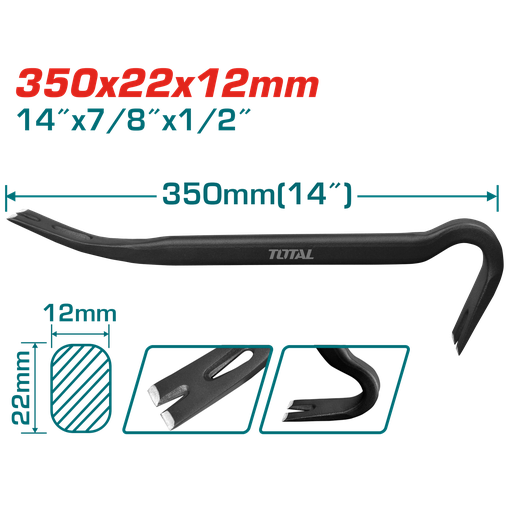 [THT431142] 14" pied-de-biche