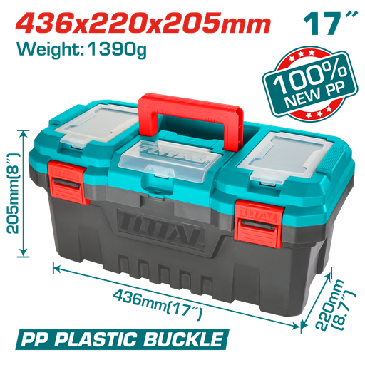 [TPBX0171] 17" Plastic Tool Box