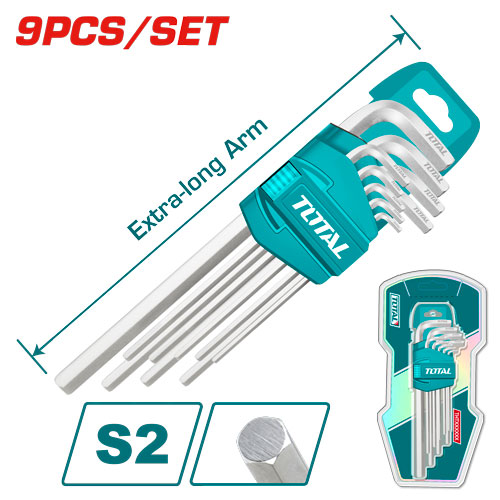 [THT106192] 9PCS Long Hex key