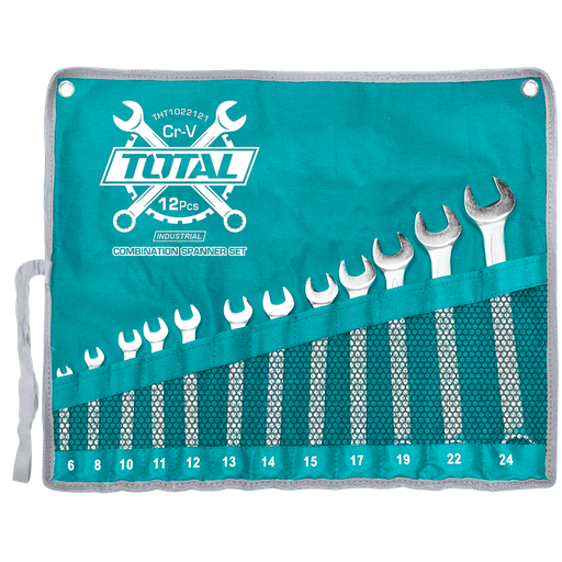 [THT1022121] 12Pcs (6-24MM)  combination spanner set