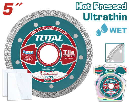 [TAC2181251HT] 5"X7/8" Ultrathin diamond disc（Mesh Rim）