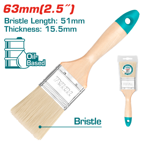 [THT84251] 2.5" pinceau(manche en bois)