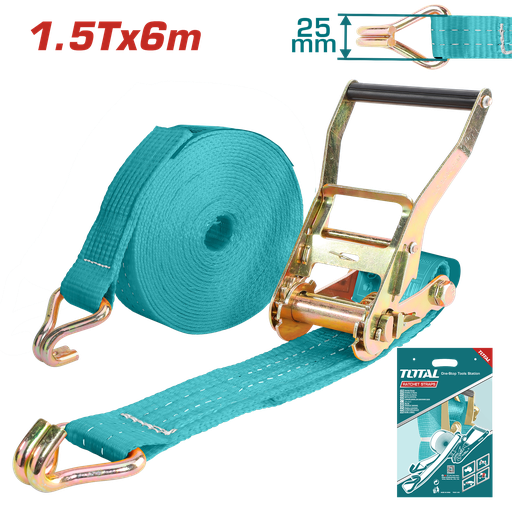 [THTRS2061] 20'x1"x3300lb ratchet tie-down strap
