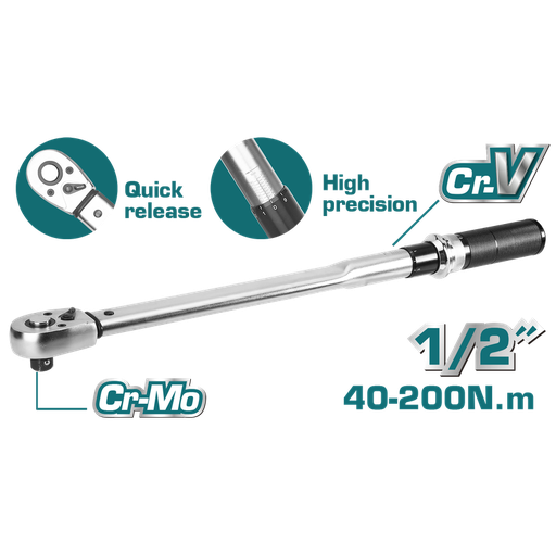 [THPTW200N2] Industrial Torque Wrench (Cr-Mo)