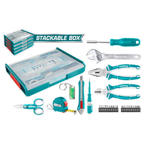 [THKTV02H291] 29 Pcs stackable household tools set