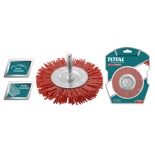 [TAC34045] 4" Nylon wheel brush with shank