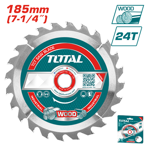 [TAC231401] TCT saw blade 7-1/4"(185MM)X5/8"  24T for wood