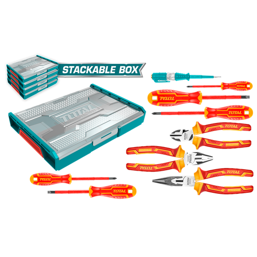 [THKTV02H091] 9 Pcs Stackable Insulated hand tools set