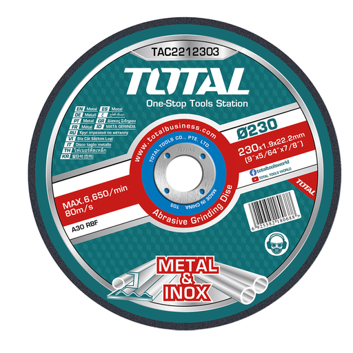[TAC2212303] 9"X5/64"X7/8" Abrasive metal cutting disc