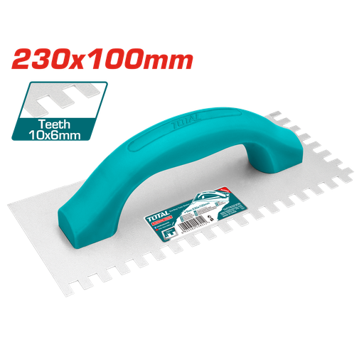 [THTT832306] 9"X4" Plastering trowel with teeth