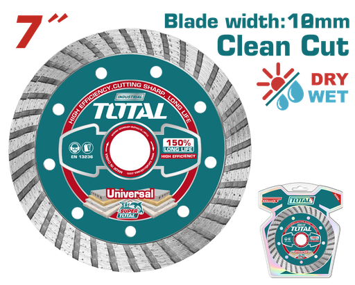 [TAC2131801] 7"x7/8" disque diamant turbo industriel