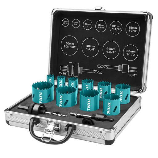 [TACSH1121] 12PCS Bi-metal Hole saw set
