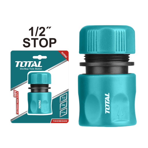 [THHCS01121] 1/2" Plastic Hose Connector(Stop-Function)