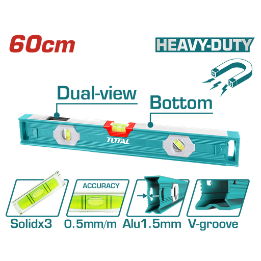 [TMT26056] 24" Heavy Duty Spirit level(With powerful magnets)
