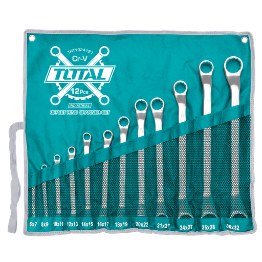 [THT1024121] 12Pcs offset ring spanner set