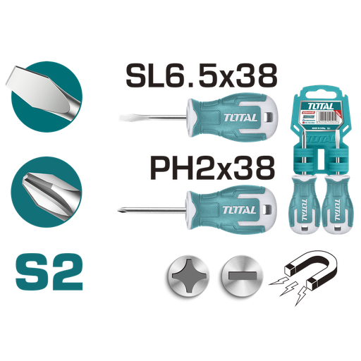 [THTS20206] 2pcs screwdriver set