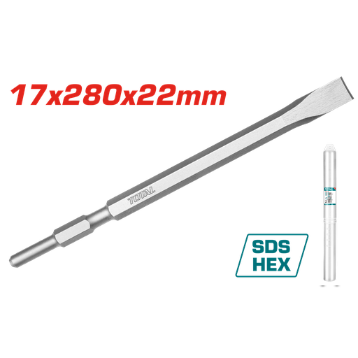 [TAC153172] 11"x7/8" flat Hex chisel