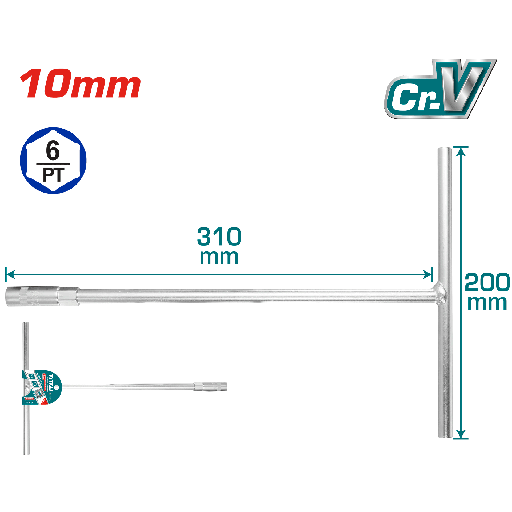 [THTSW1006] 10MM T-Handle socket wrench
