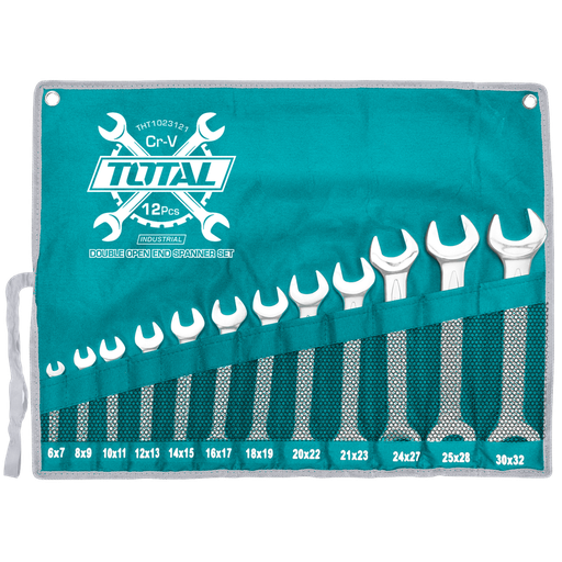 [THT1023121] 12Pcs (6-32MM)  double open end spanner set