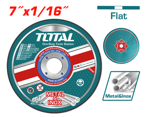 [TAC2161801] Disque à tronçonner en métal abrasif 7"X1/16"X7/8"