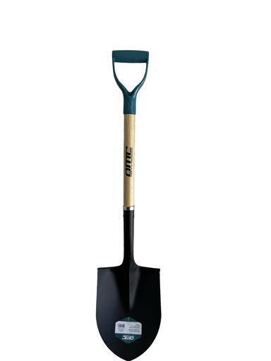 [OJDSE3324] Round Mouth Shovel with wooden D-Handle