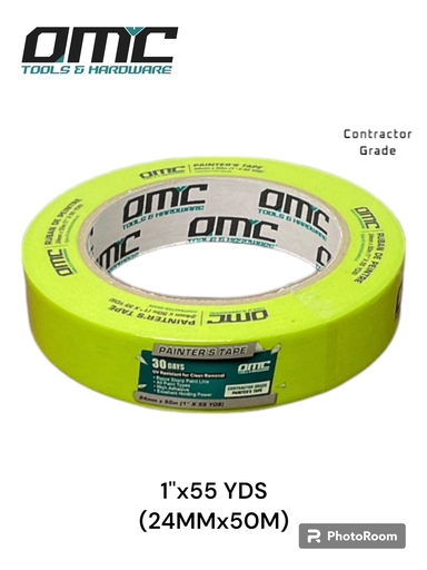 [OPTW2450] 1"x55 YDS (24MMx50M) Contractor Grade Painter's Tape