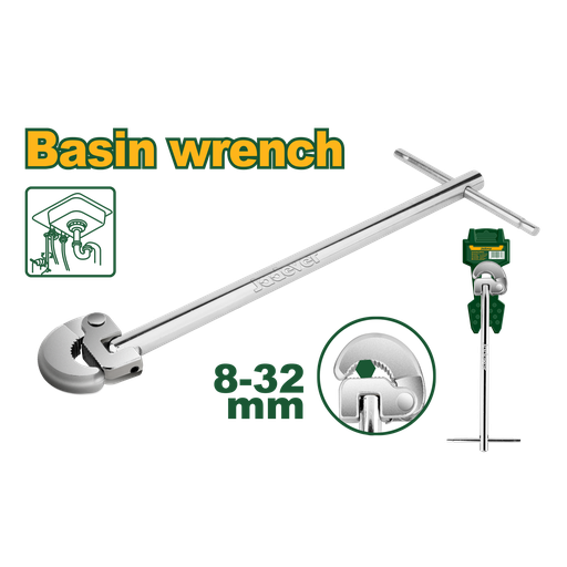 [JDBF1732] Basin wrench 5/16" - 1-1/4"