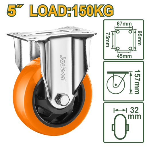 [JDJL2351] 5"X330lb rigid Caster wheel