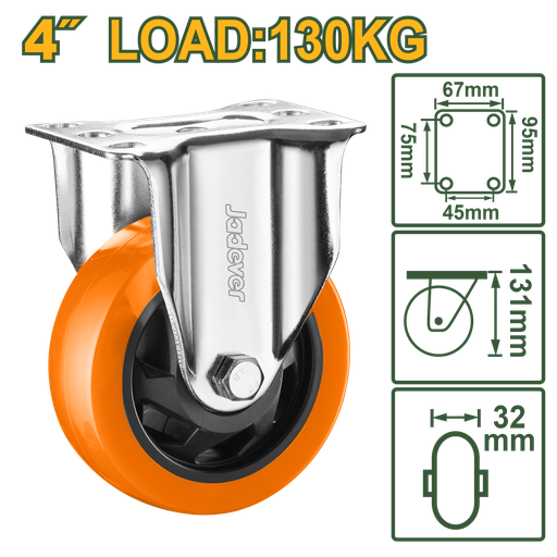 [JDJL2341] 4"X286lb Rigid caster wheel