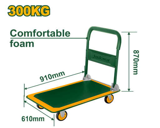 [JDWB1330] 661Lb(300Kg) Foldable platform hand truck
