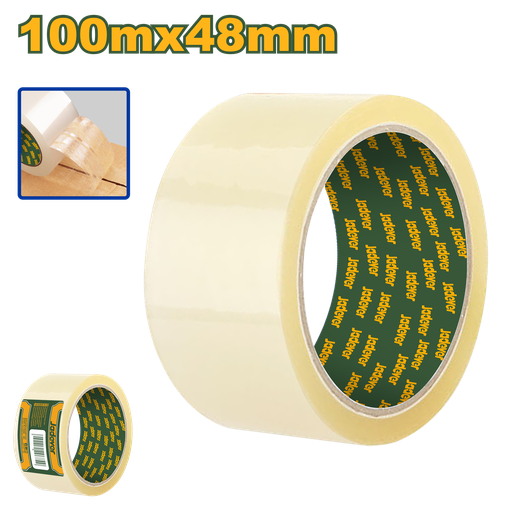 [JDPN1H10] Ruban d'emballage transparent 48 mm x 100 m (109 YDS)