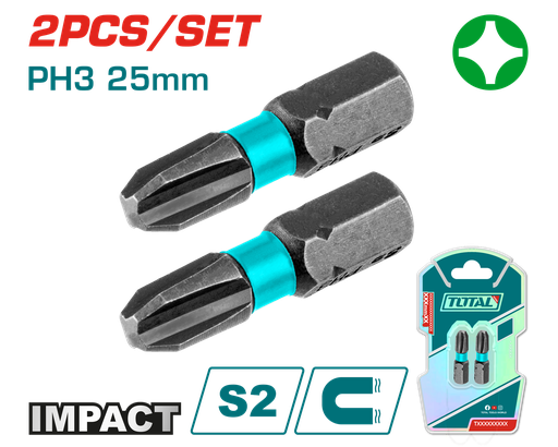 [TACIM71PH325] Jeu d'embouts de tournevis à percussion PH3X1"  2 pièces