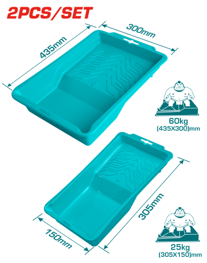 [TCHPTT435105] 2 Pcs paint tray set (10"&4")