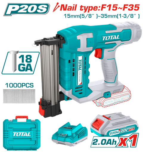 [TCBNLI3508] 20VX1-3/8" Cordless Brad Nailer kit(1 Battery+1Charger)