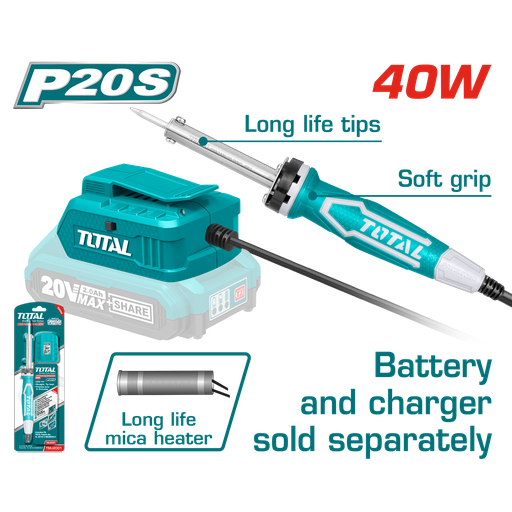 [TSILI2001] 20V Cordless Soldering Iron (Tool Only)